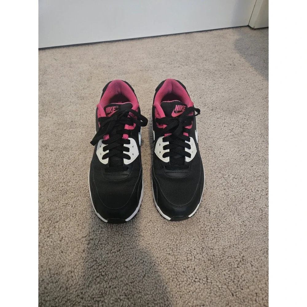NIKE AIR MAX 90 SHOES 833340-002 6Y KID YOUTH PINK BLACK WHITE GIRL
